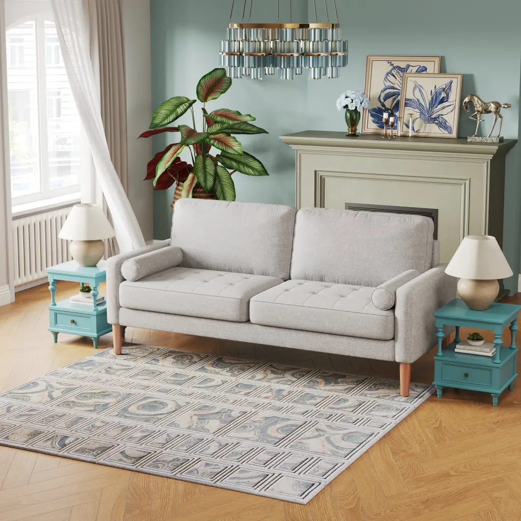 Jos 67.7 Inch 3 Seater Sofa Couch Living Room Modern Small Couch wendy-s store