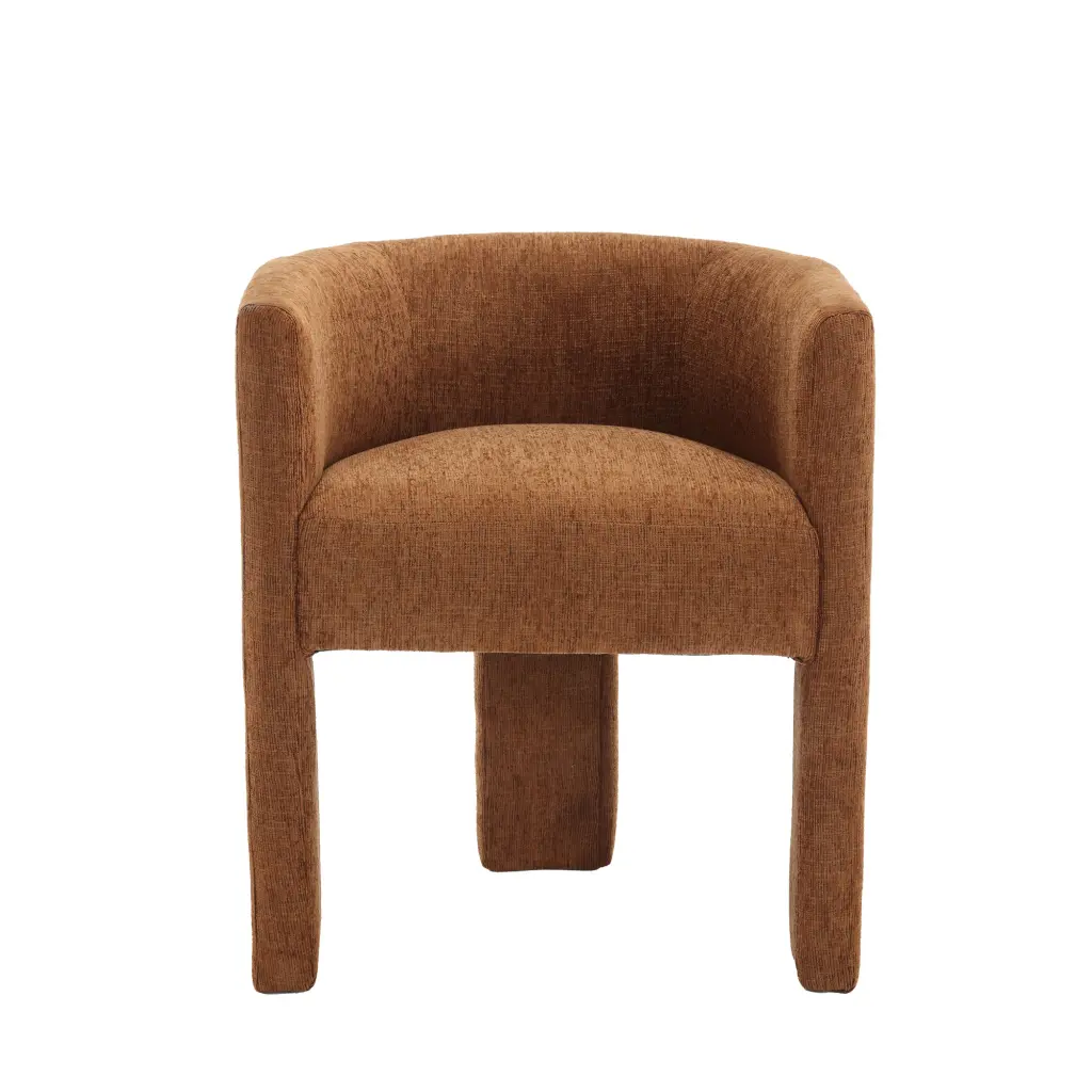 Chenille Barrel Accent Chair Mid Century Modern Living Room Chair Upholstered jiada furniture