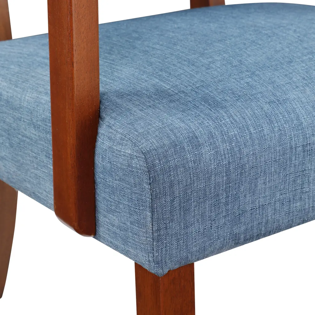 Accent Chair Set 2 Round Wood Table Decorative Slipper Chairs Living Room Furniture melody home