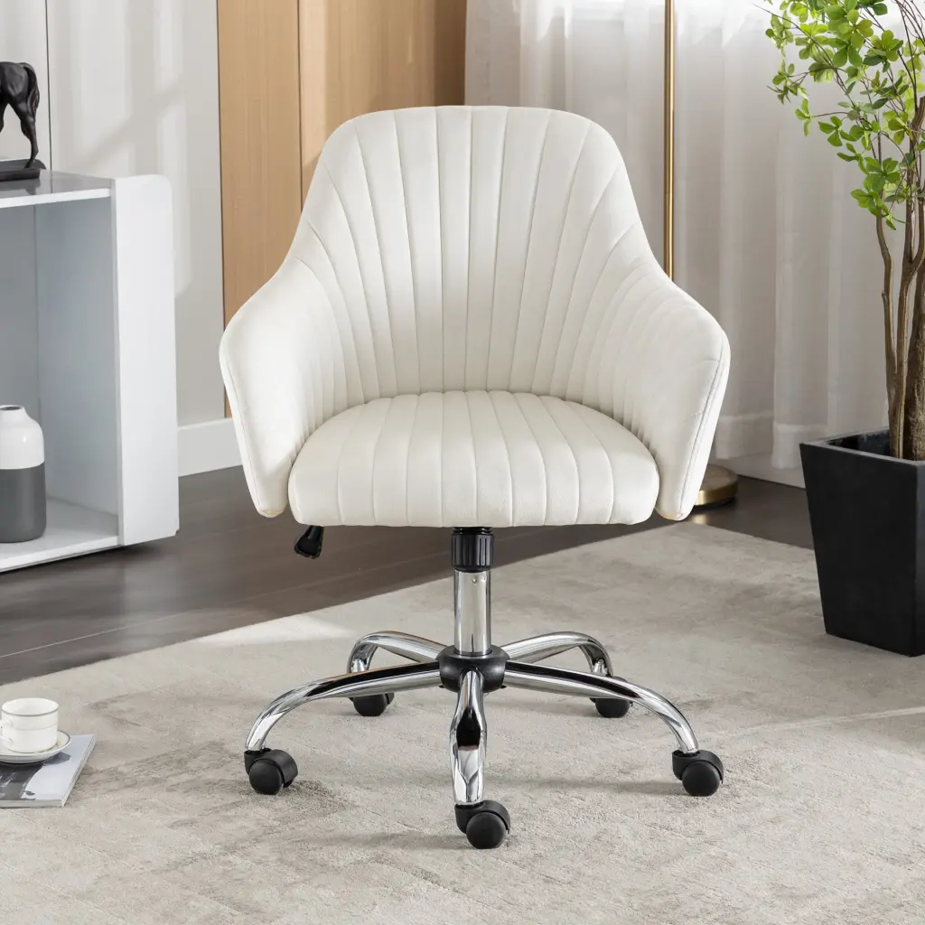 Accent Chair Modern Home Office Leisure Chair Customizable Velvet Headrest vanbow