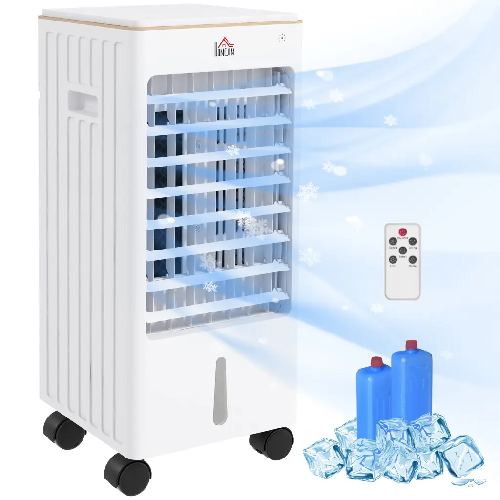 Homcom 21 Inch Evaporative Air Cooler Ice Packs 3 1 Ice Cooling Fan aosom business