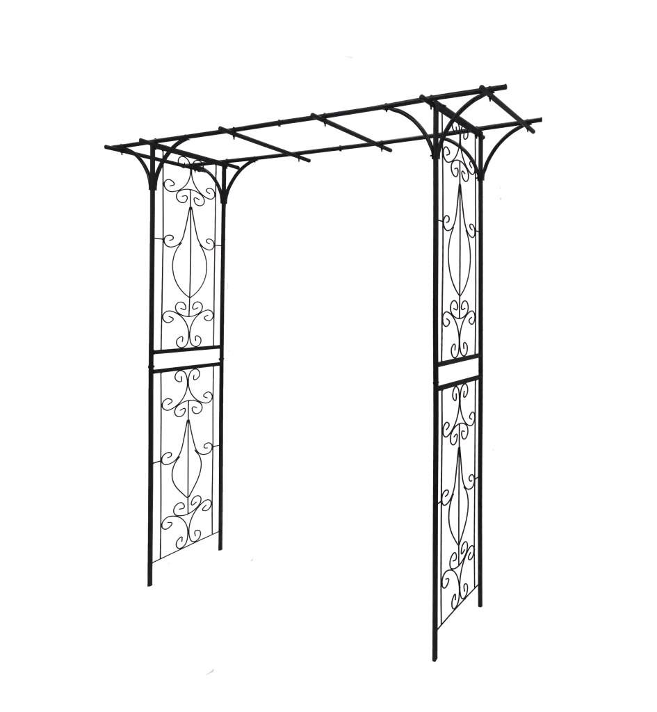 Metal Garden Arch 80.3 Inch Tall Climbing Plant Support Outdoor Decor garden life