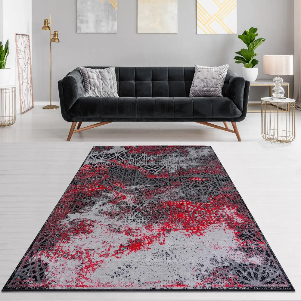 5x7 Jersey Area Rug Black Living Room Carpets furnia