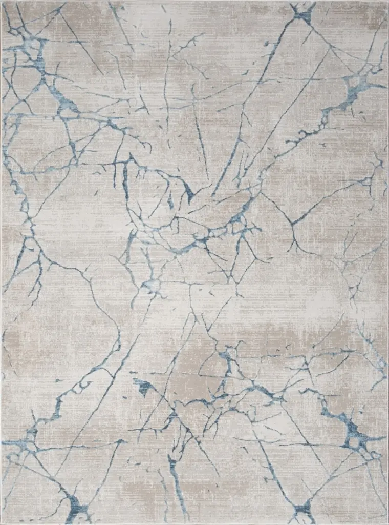 Elegance GC CNC6005 Blue 7 Ft. 10 . X 10 Ft. 3 . Area Rug Beige Polypropylene icona home decor
