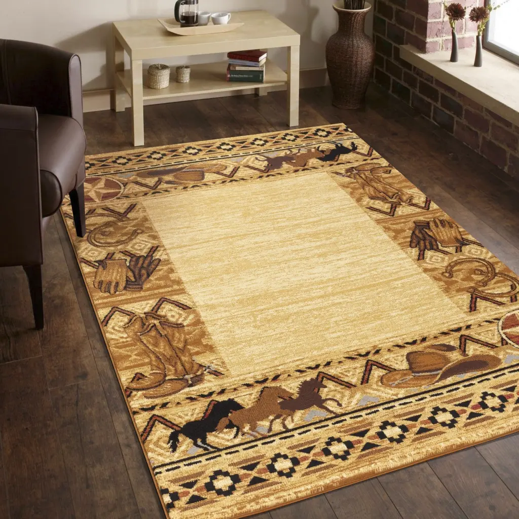 Tribes Gc Yls4011 Beige 5 Ft. 3 . X 7 Ft. 3 . Southwest Area Rug icona home decor
