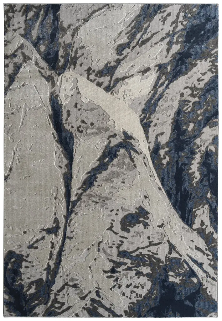 Casual Contemporary Modern Abstract Textured High Low Cut Pile 9' X 12' Area Rug kaleen