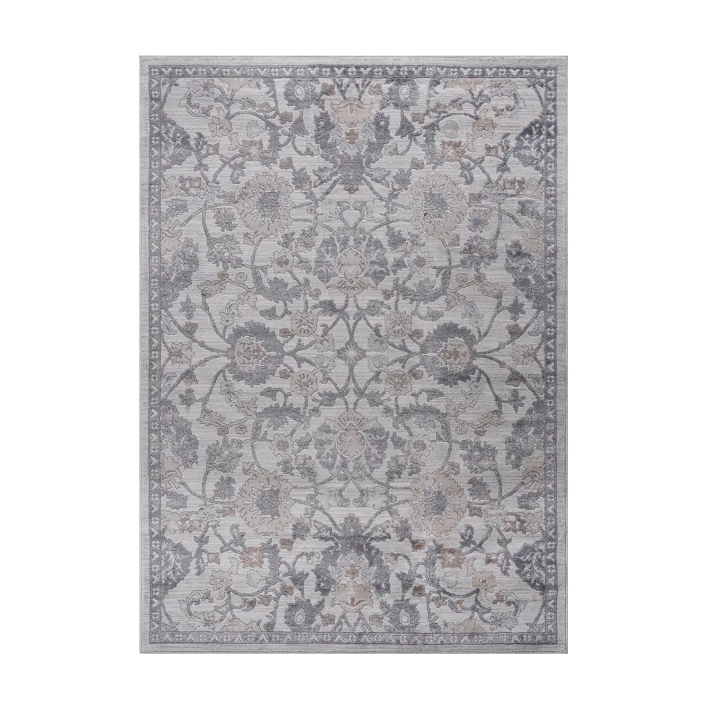 5x7 Naar Marfi Sand Ivory Oriental Non Shedding Living Room Rug naar rug