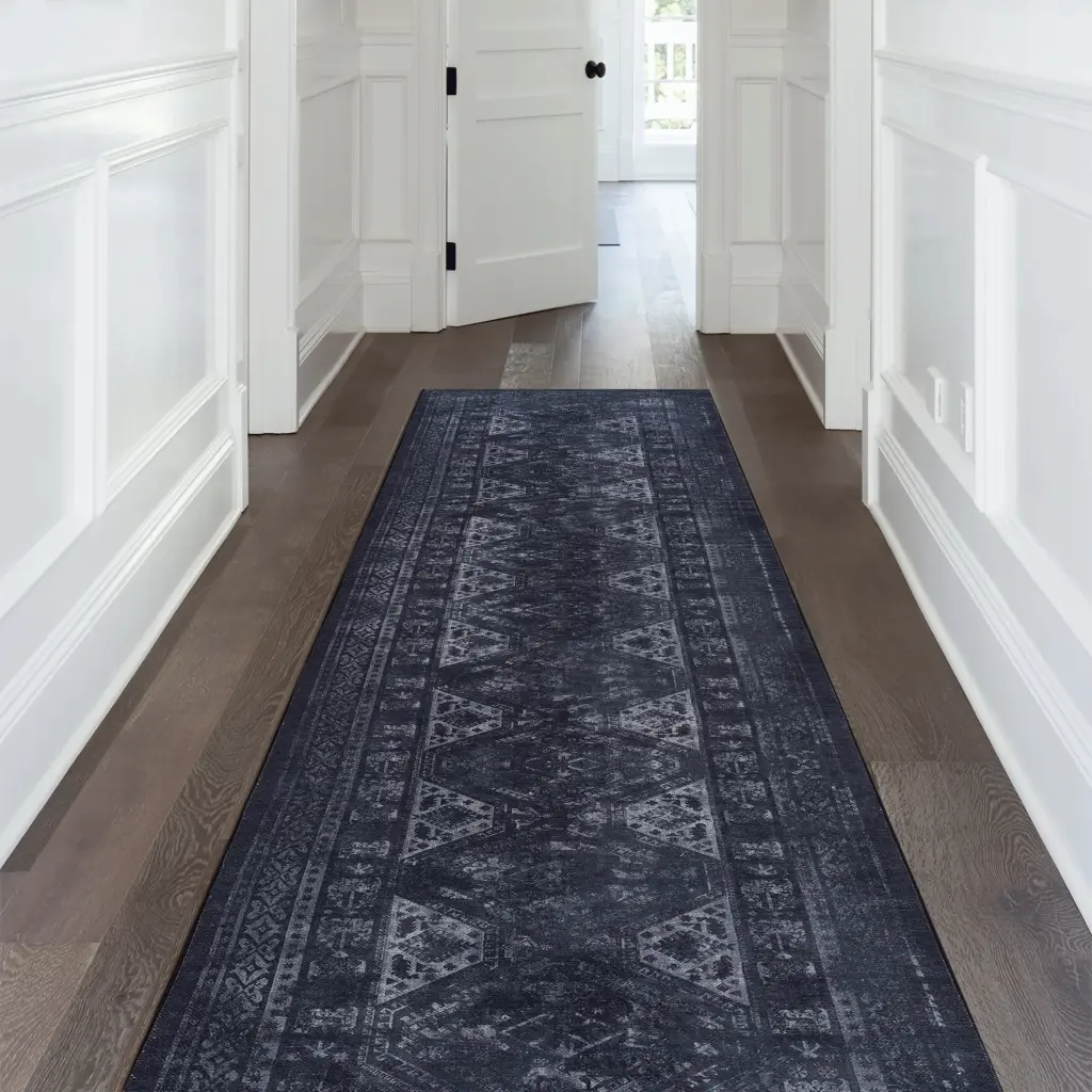 Area Rugs Washable Low Pile Non Slip Non Shedding Collapsible Kitchen Living Room Rug naar rug