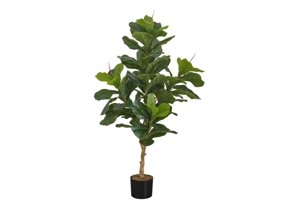 47 Inch Tall Artificial Fiddle Leaf Tree Indoor Faux Fake Floor Plant Home Decor 8th street living