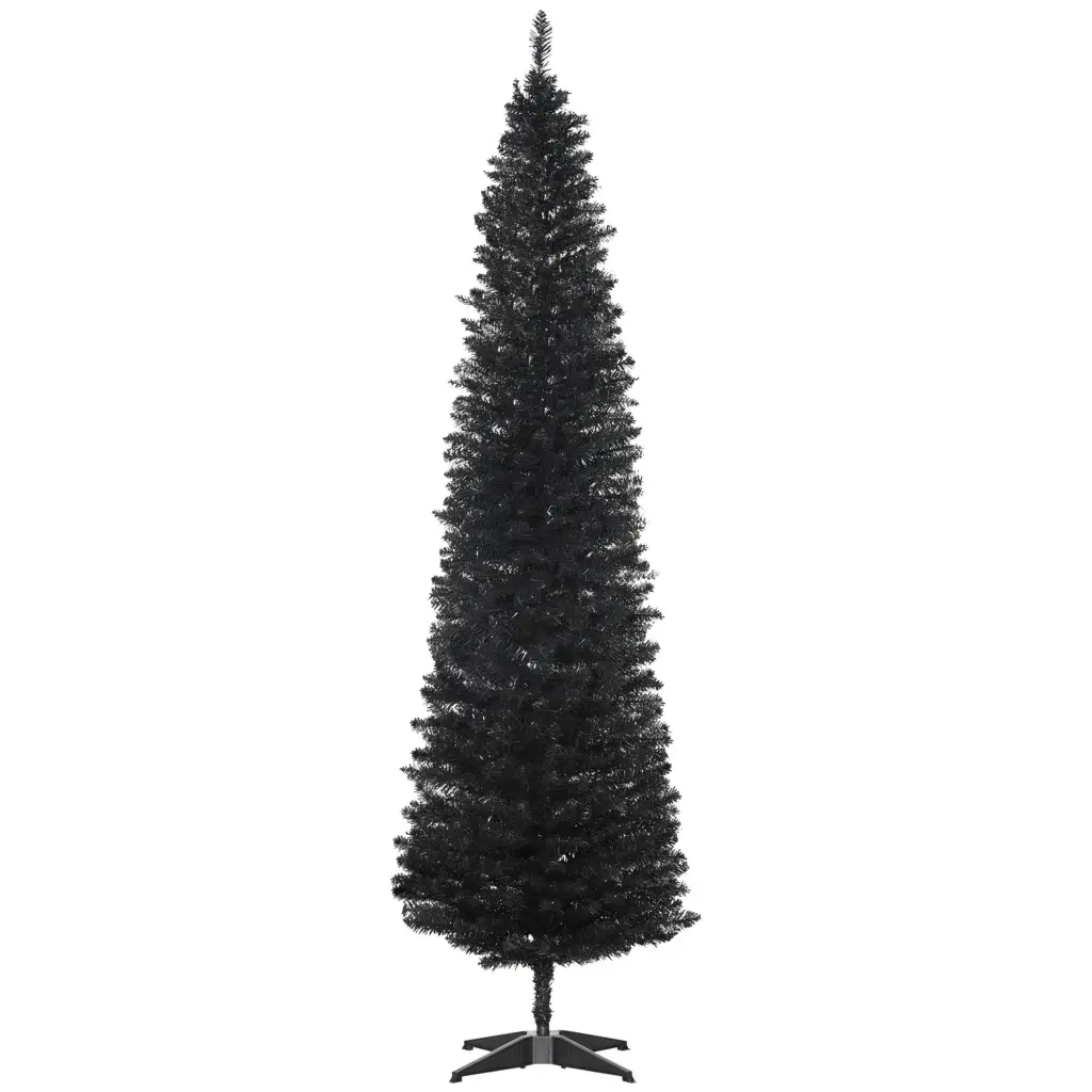 Homcom 7ft Artificial Pencil Christmas Tree Slim Xmas Tree 499 Tips aosom business