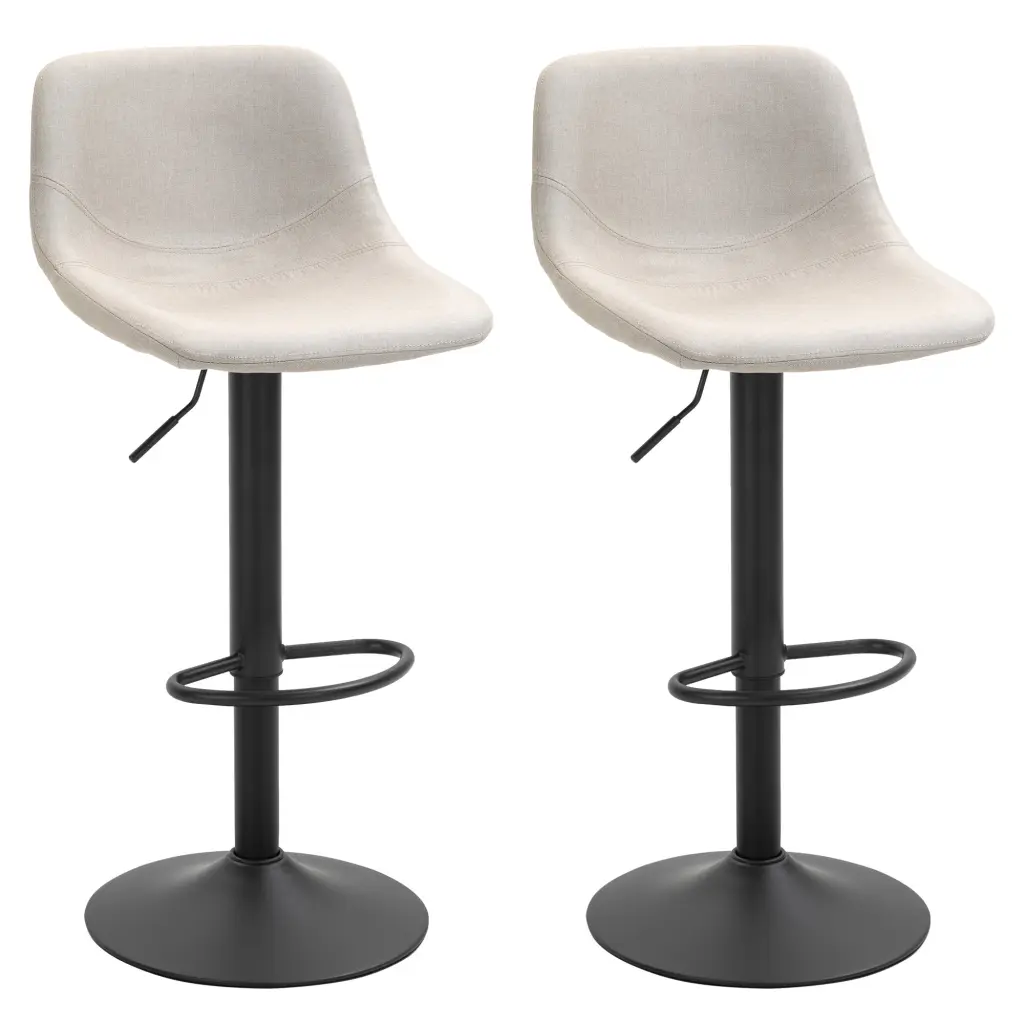HomCom Customizable Bar Stools Swivel Bar Height Chairs Barstools Padded Seats aosom business