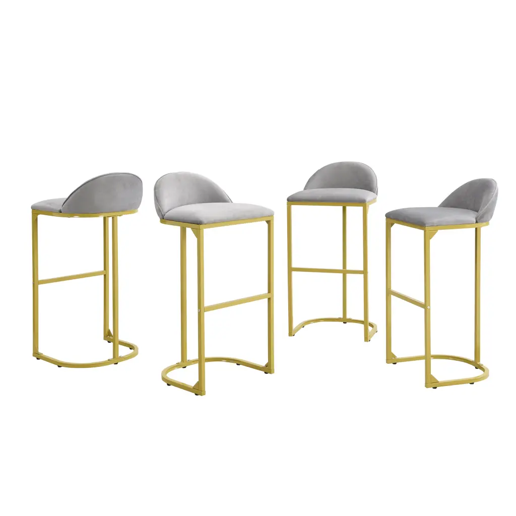 4 Pieces 30" Counter Height Bar Stools Modern Premium Kitchen Bar Stools memory valley