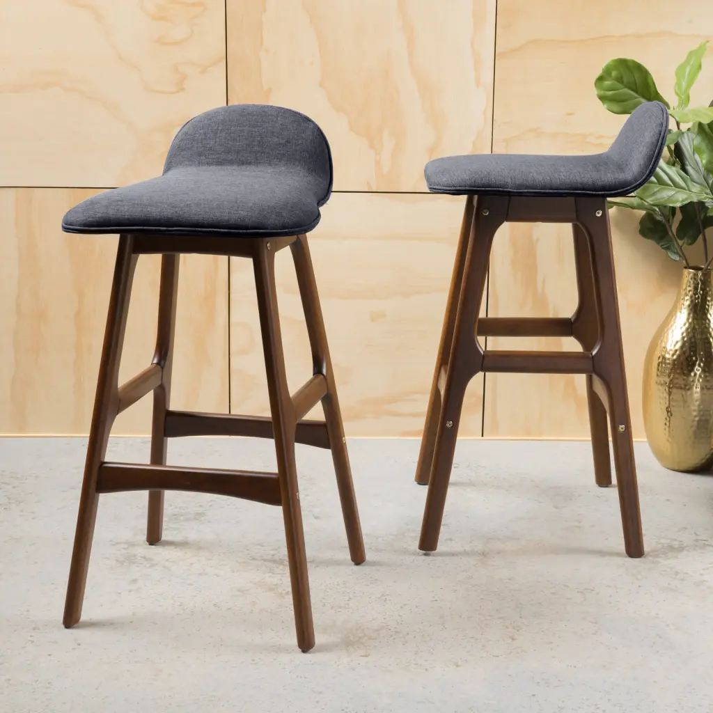 Bar Chair Charcoal Material Upholstery nh-bc furniturings