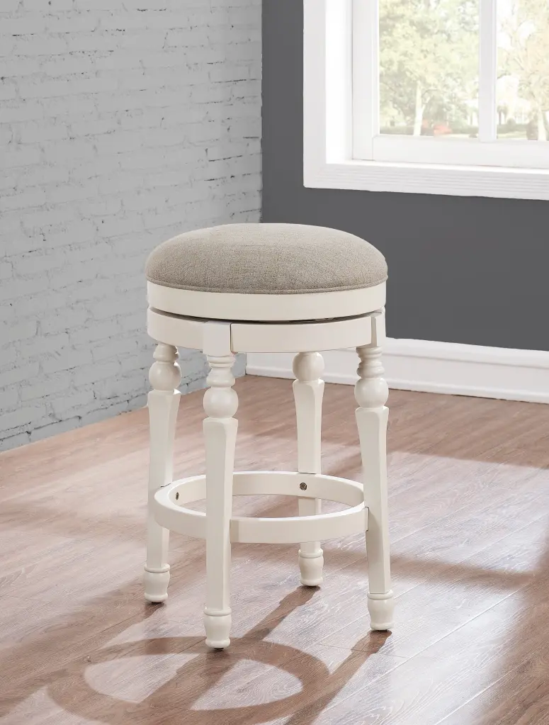 Colerain Backless Counter Stool Beige Foam Material ridgecrest home
