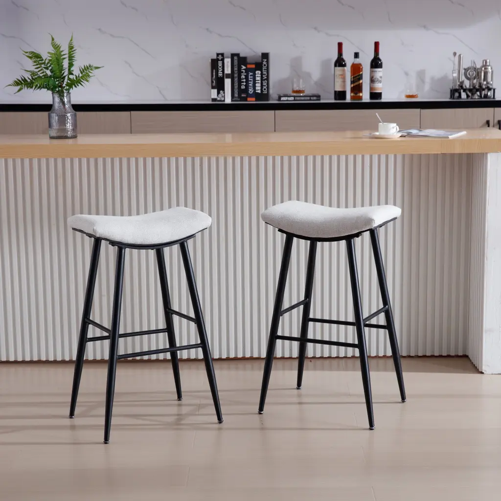 Counter Height Bar Stool Set 2 Dining Room Kitchen Counter rnb