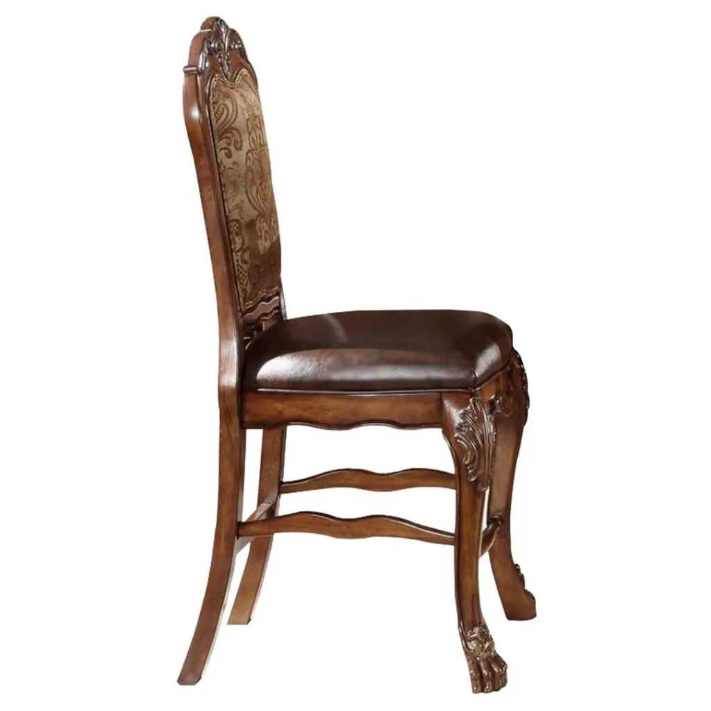 Timberen Counter Height Chair Set 2 Cherry Oak Brown Solid Timber royal hampton