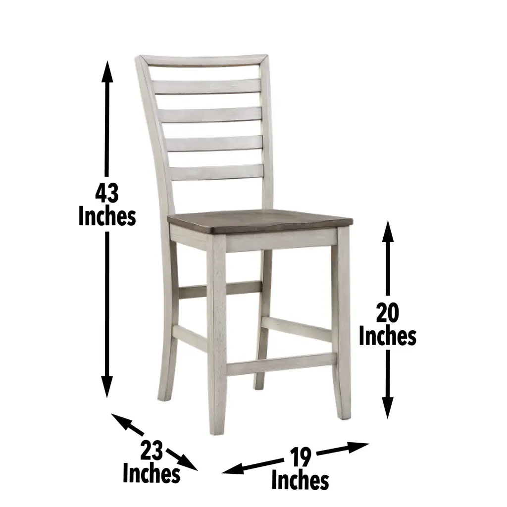 Abacus Counter Chair Set 2 Dark Brown Timber Stylish Bar Stools steve silver furniture