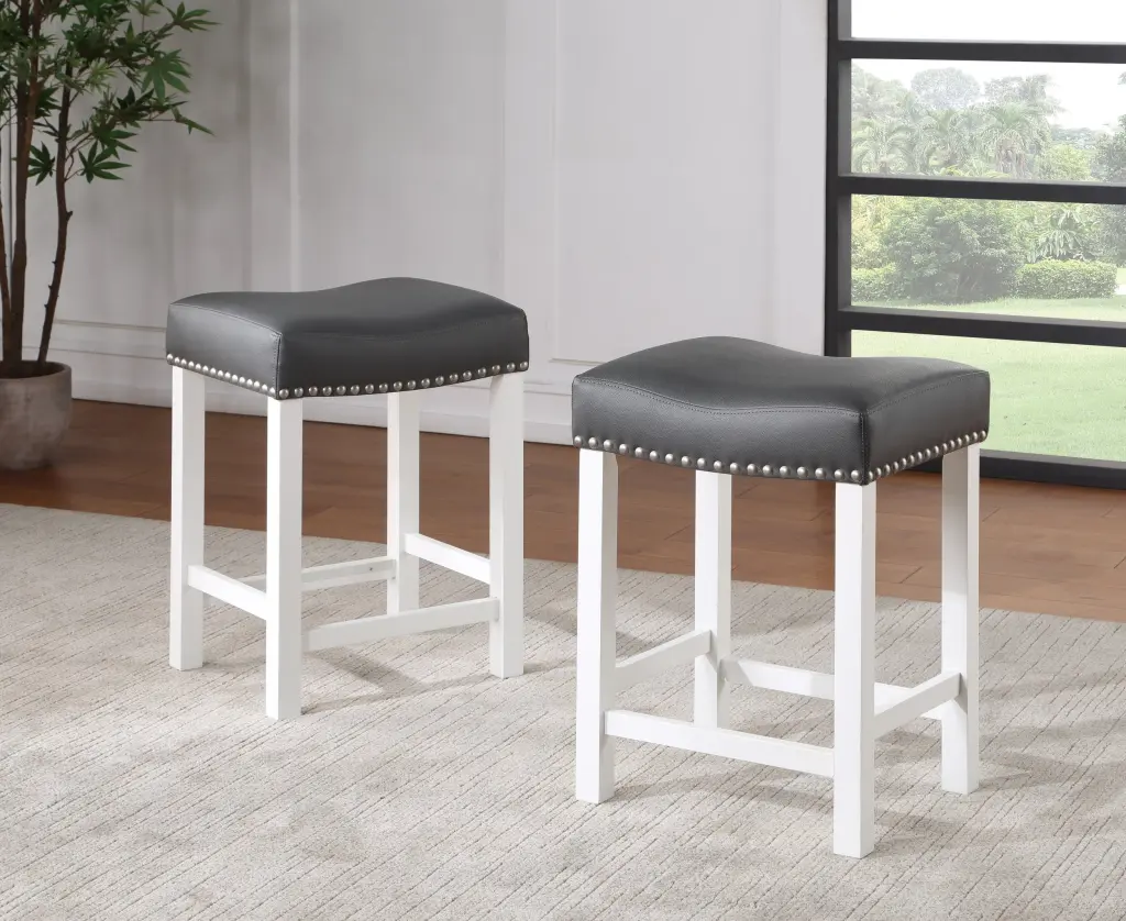 Zermatt Counter Stool Set 2 White Timber Kitchen Bar Stools steve silver furniture