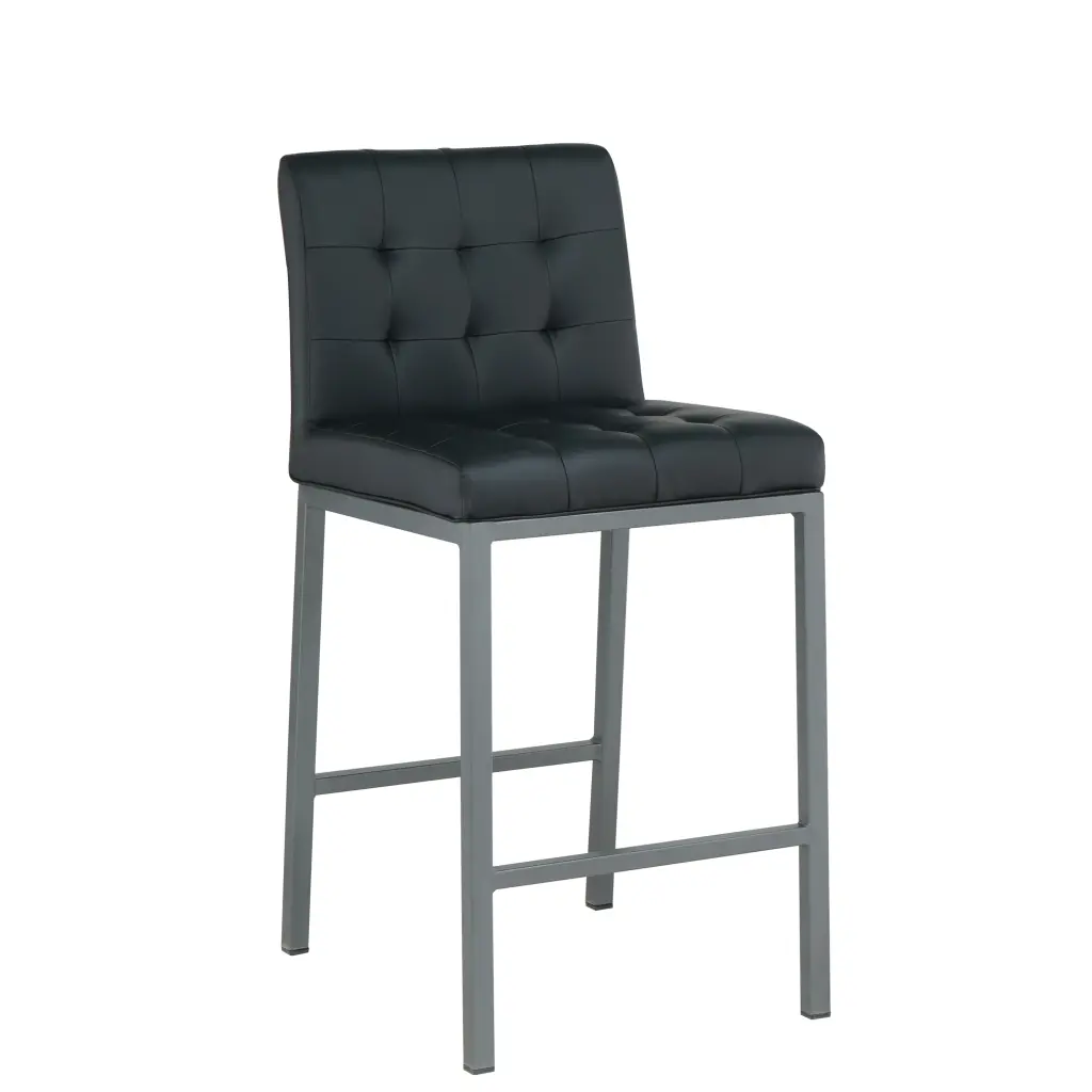 Modern High Counter Stool Metallic Legs Kitchen Restaurant youngmagic
