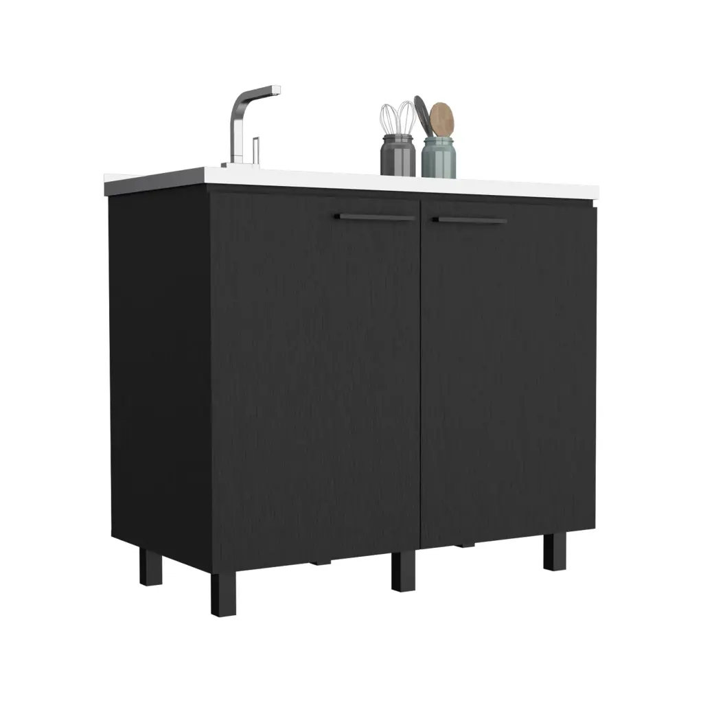 2 Freestanding Utility Base Cabinet Stainless Alloy Metal Countertop depot e-shop