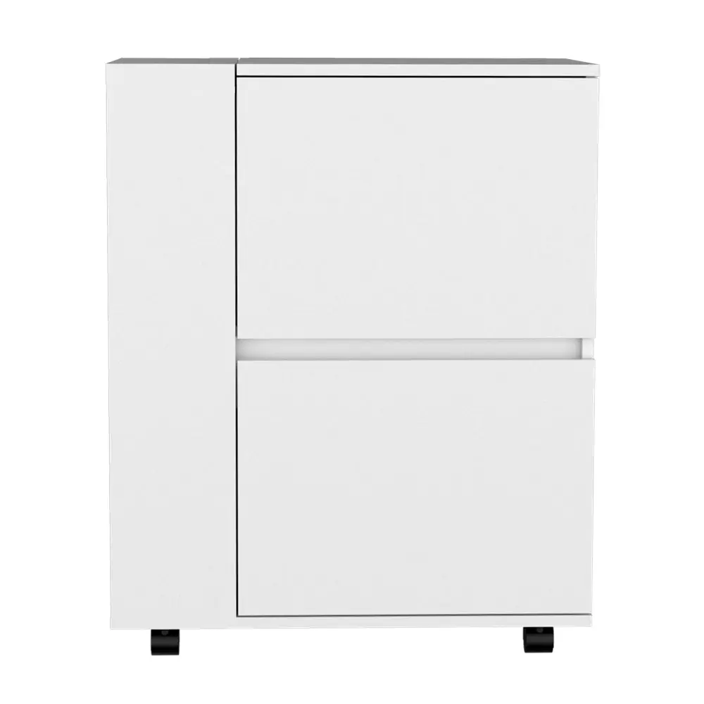 Bar Shopping Basket Belleville White Particle Board Living Room Storage treevol furniture
