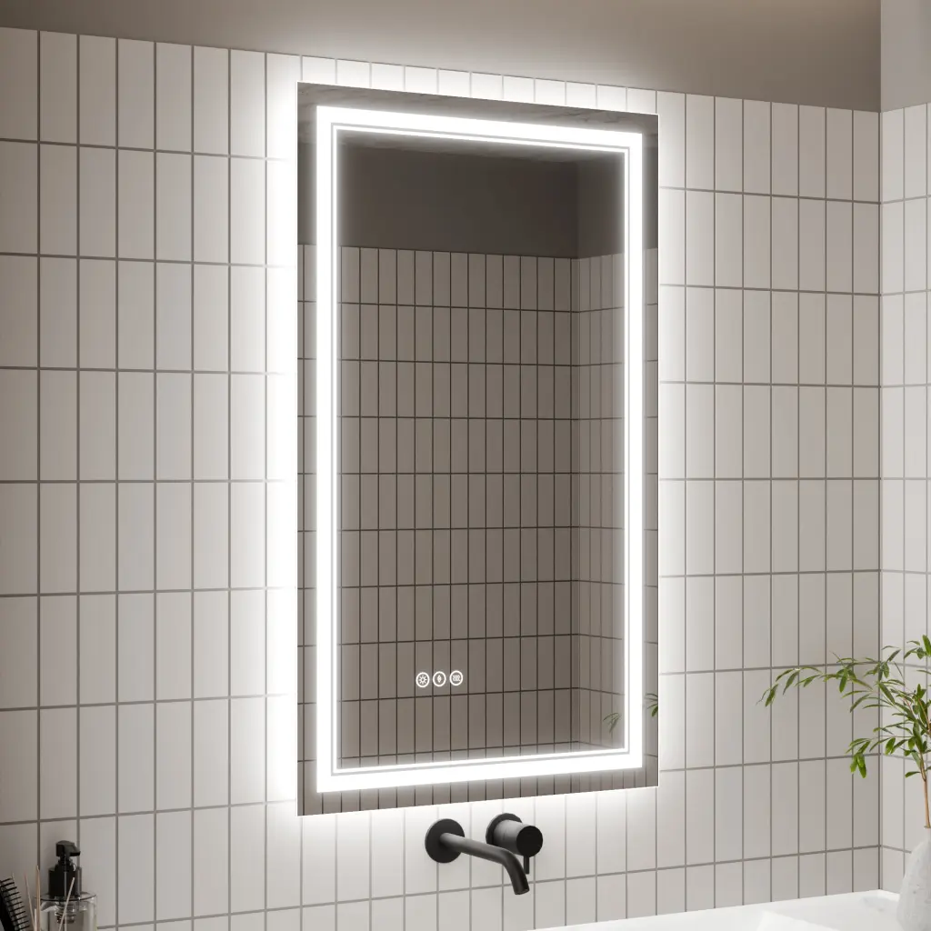 LED Bathroom Mirror 24X40 Inch Bathroom Vanity Mirrors Lights and Modern Design global chain solutions