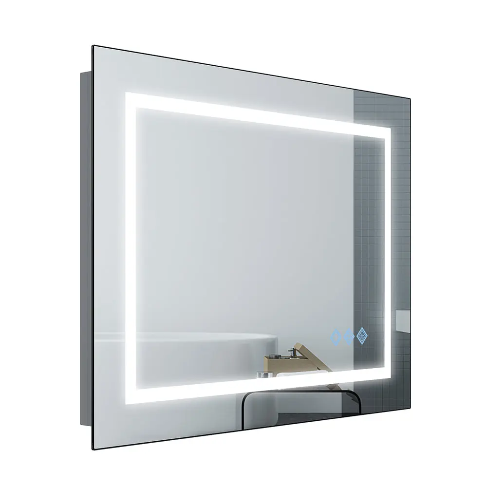 48X36 Inch LED Bathroom Mirror 3000 6000K Gradient Front And Backlit rnb
