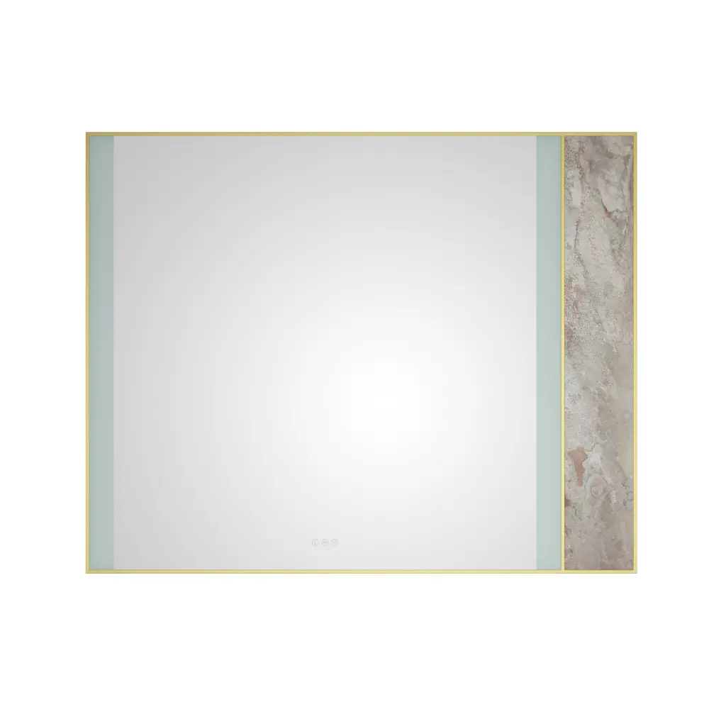 60In W X 48In H LED Lighted Bathroom Wall Mounted Mirror High Quality Finish rnb