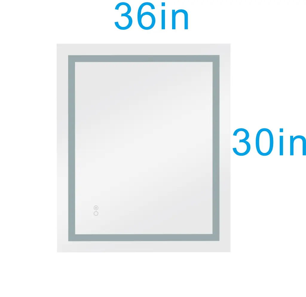 Led Mirror Bathroom Lights Dimmable Anti Fog Lighted Bathroom Vanity Mirror rnb