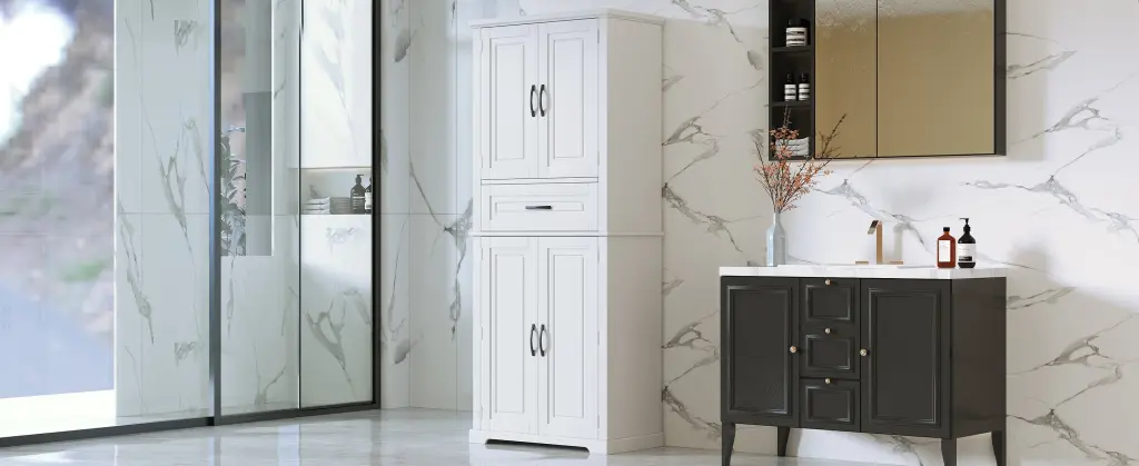 Bathroom Storage Cabinet Multi Practical Storage Space and Drawer nh-bo