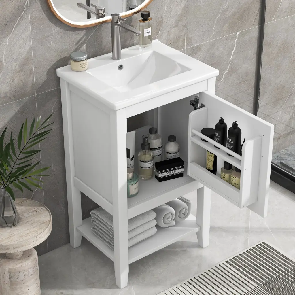 20 Inch Bathroom Vanity Sink and Soft Closing Door Cabinet rnb