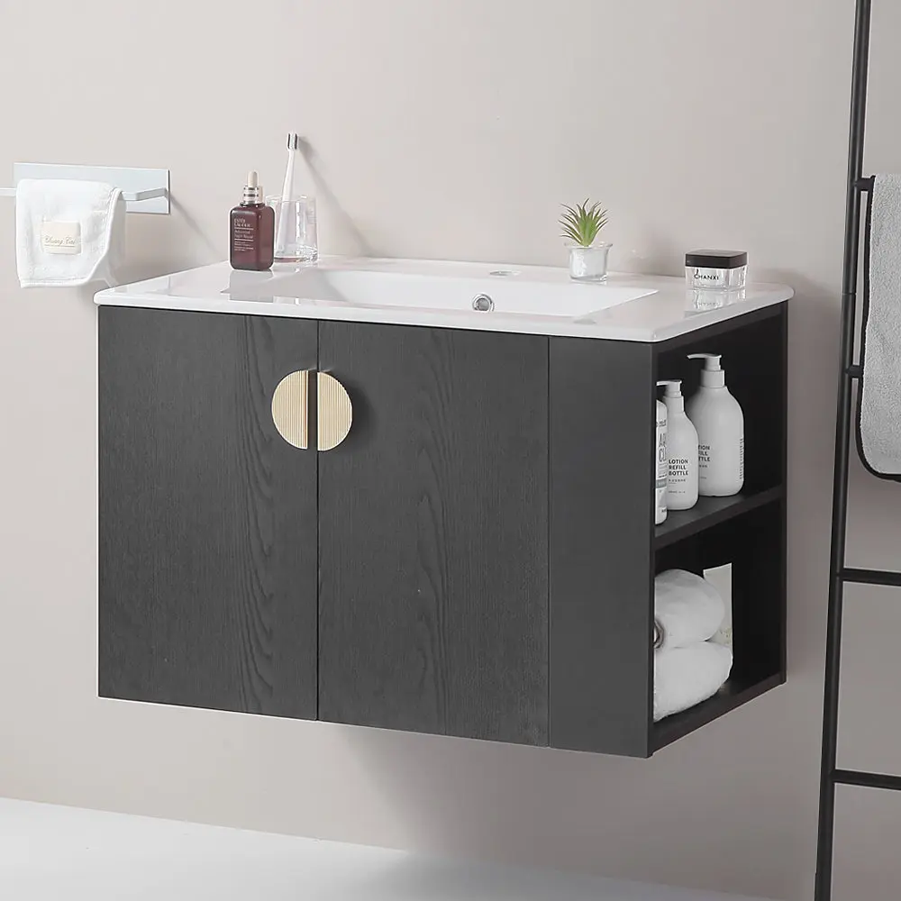30 Inch Bathroom Vanity Sink and Two Door Cabinet gf