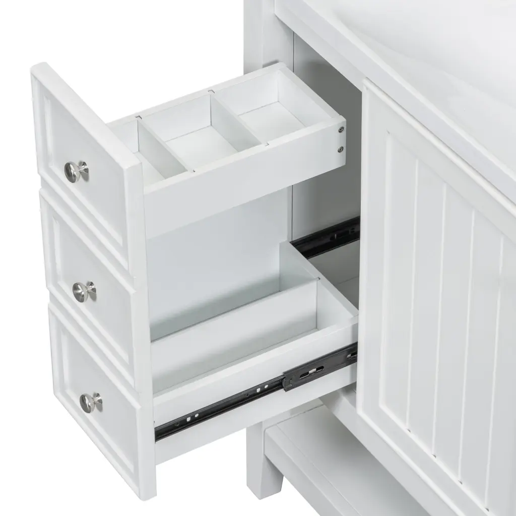 36 Inch Bathroom Vanity Sink Bundle One Cabinet Three Drawers by