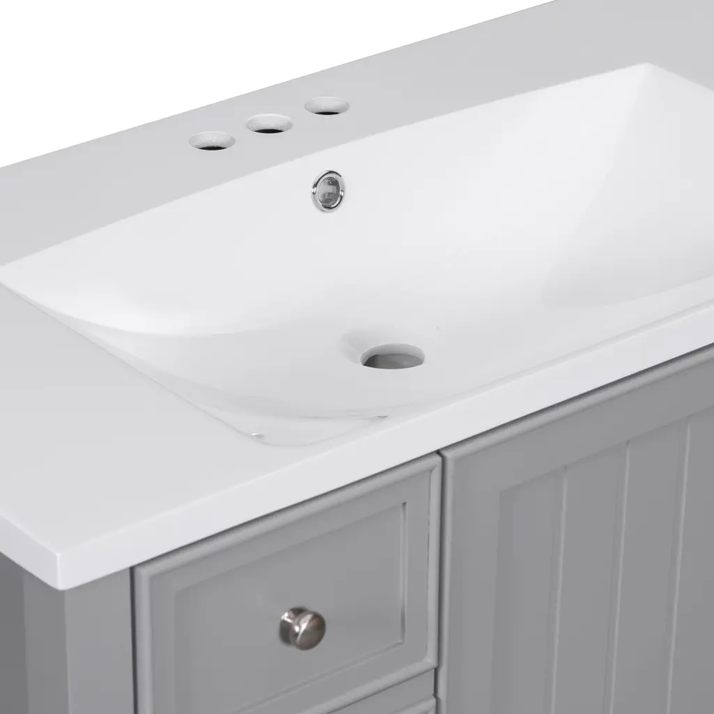 36 Inch Bathroom Vanity Sink Combo One Cabinet And Three Drawers by