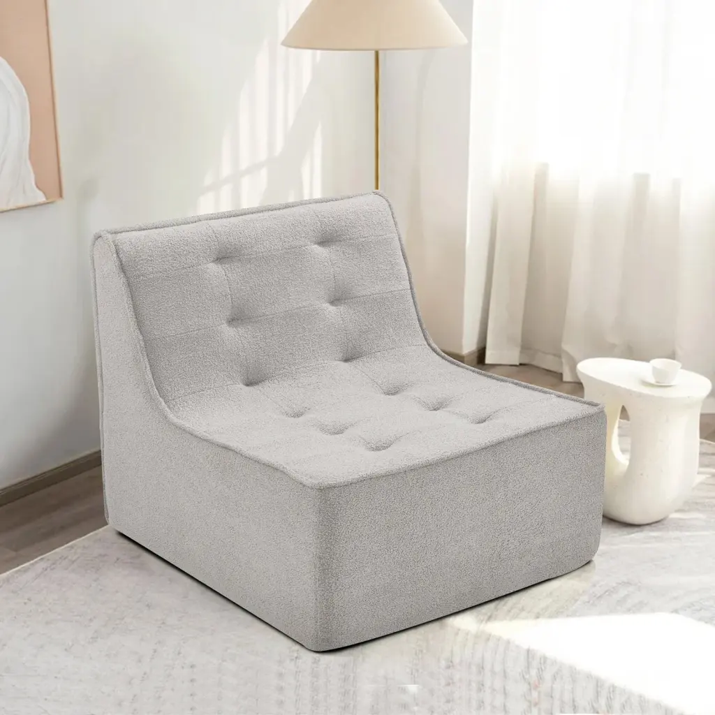 Fireside Teddy Velvet Bean Bag Chair Lazy Floor Sofa Couch fullbarn e-commerce