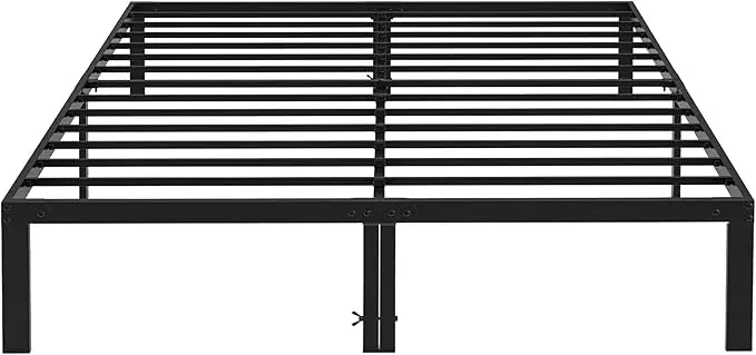King Size Bed Frame 14 Inch Platform Bed No Box Spring Needed Sturdy Design w1134dhs