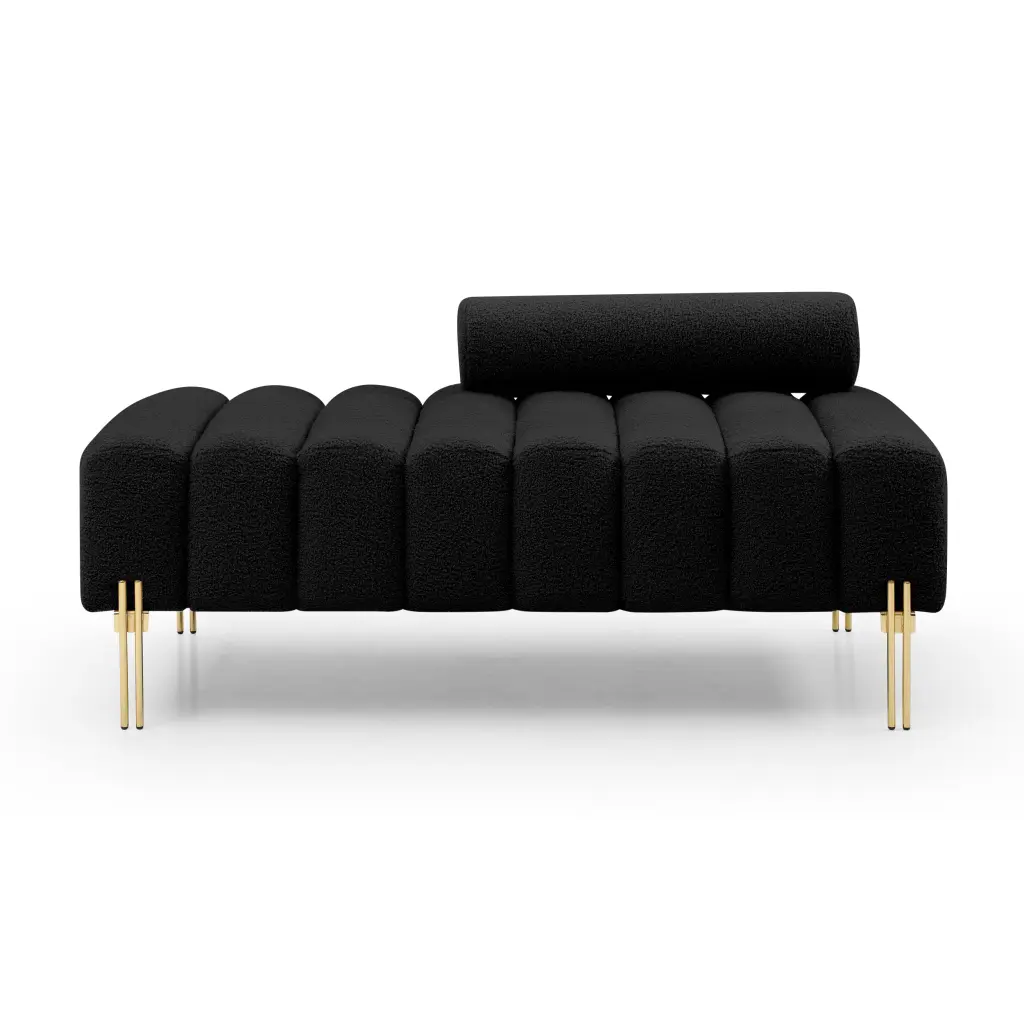 53.2 Inch Modern End Bed Bench Sherpa Upholstered 2 Seater Bedroom aijiafurniture