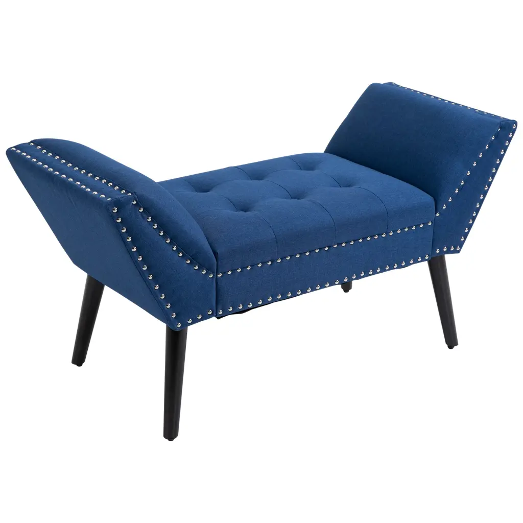 HomCom Modern Button Tufted Sitting Bench Upholstered Accent Bench aosom business