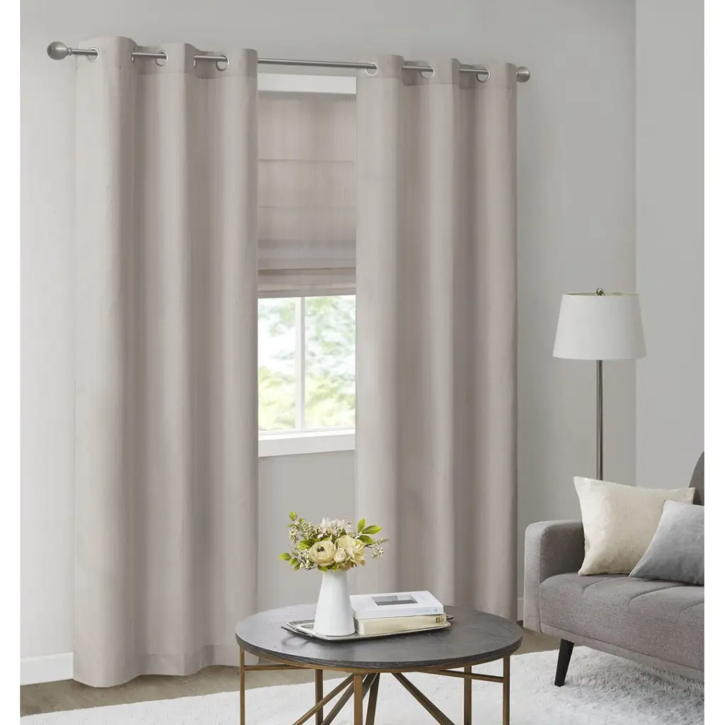 Binquireetweave Room Darkening Drape Panel Pair 2 Pcs Window Panels Taupe jla