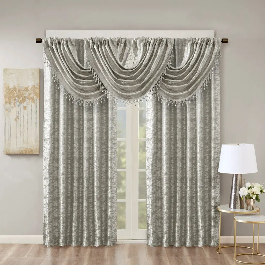 Jacquard Lined Total Blackout Rod Pocket Back Tab Drape Panel jla