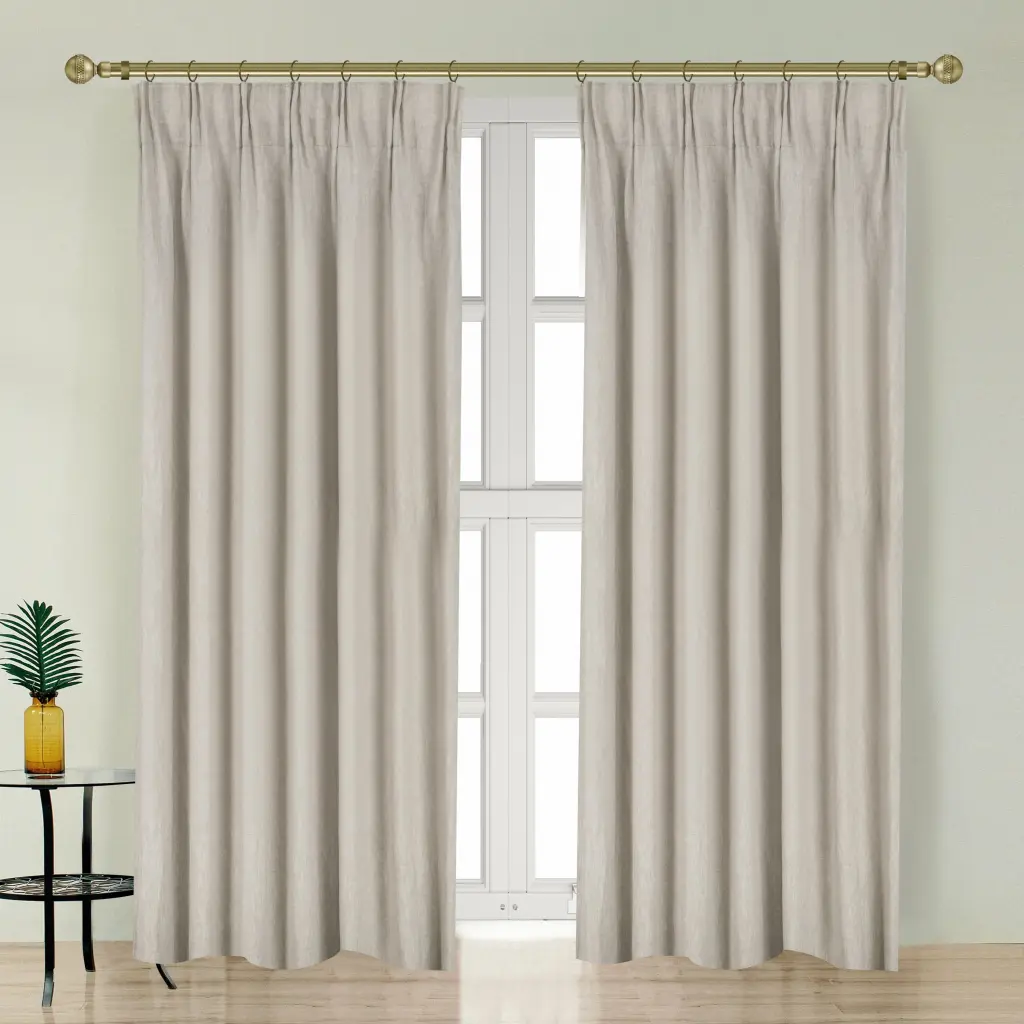 Newport Blackout Curtains Bedroom Linen Curtains Living Room Light Blocking Drapes real linen