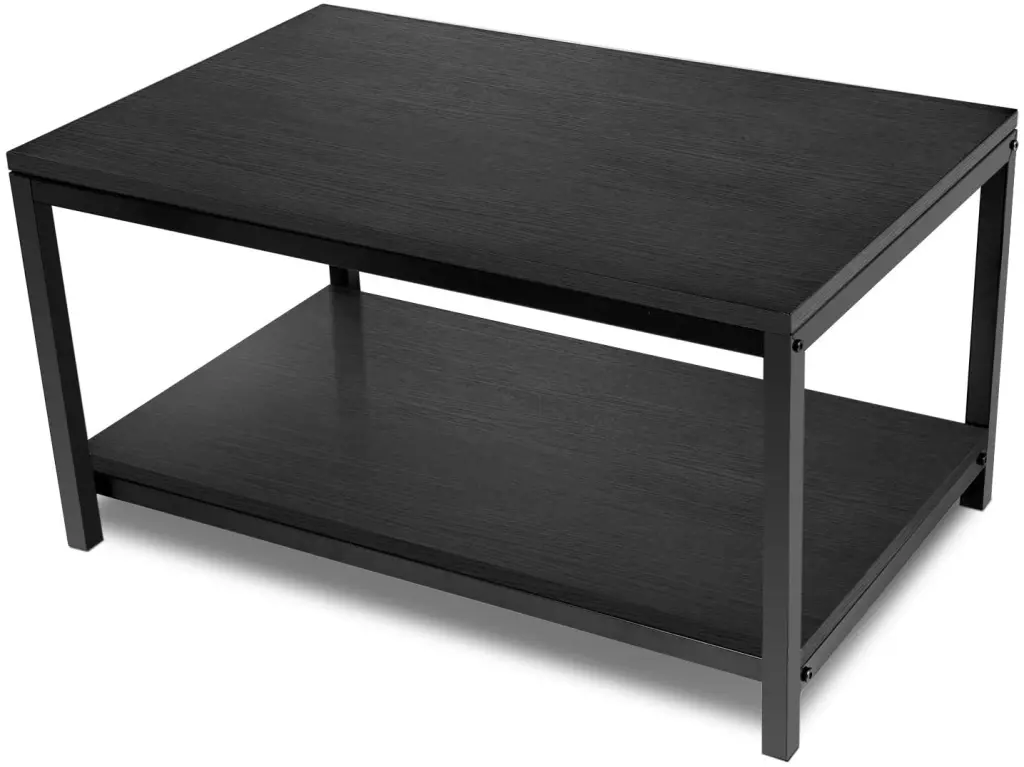 Yssoa Storage Shelf Living Room And Stationery Easy Assembly Black w1134dhs