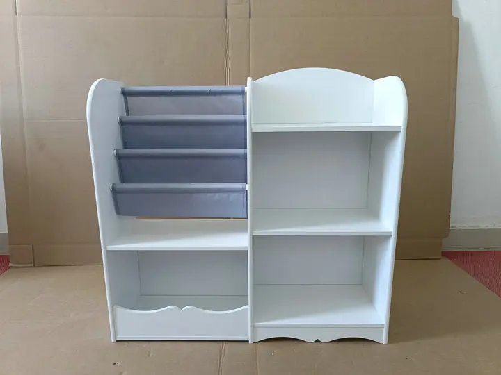 3 Tier Kids Bookshelf Toy Organizer Fabric Storage Shelf Children's Room moonriver