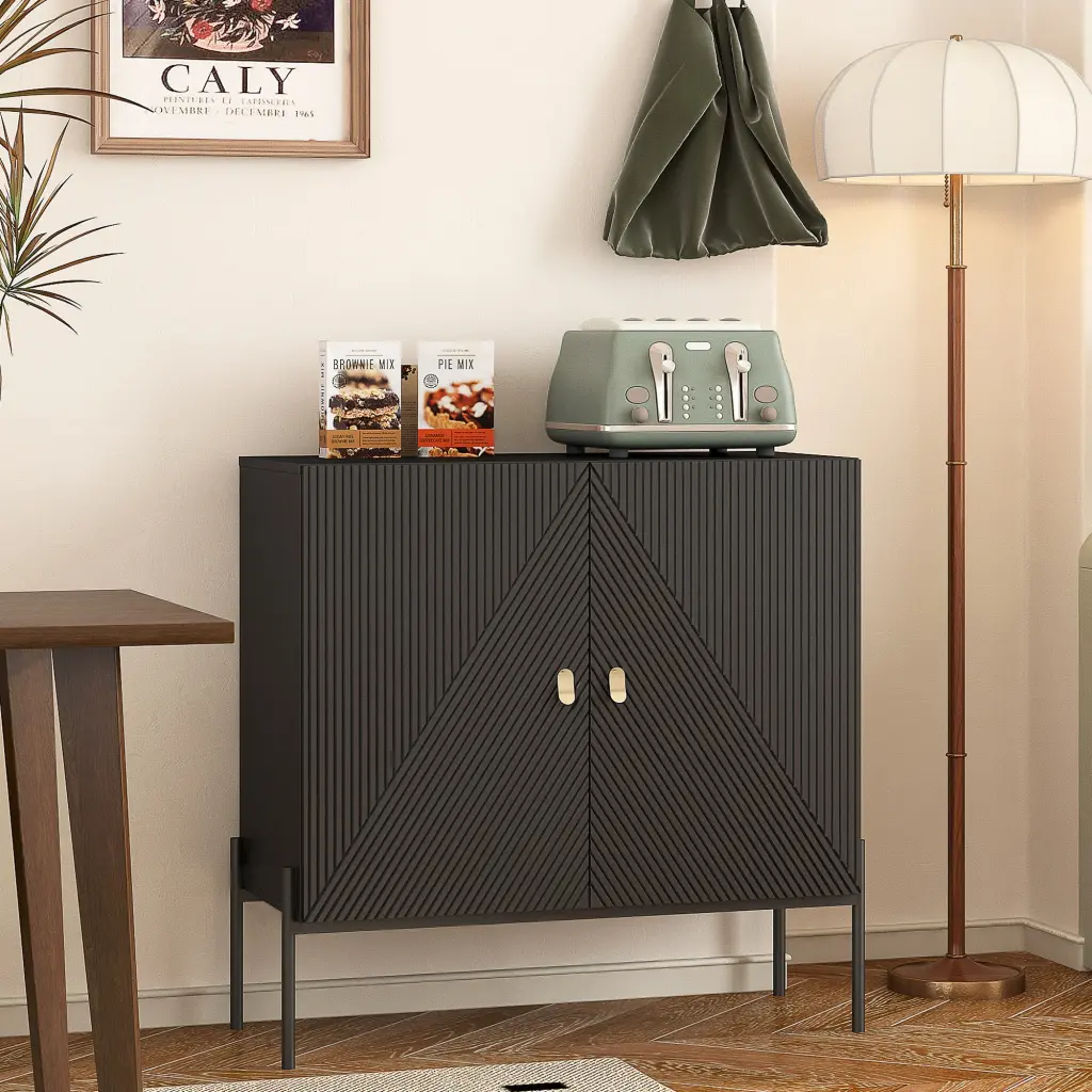 Sideboards Buffets Cabinet Home Coffee Bar Cabinet Drawers and 2 Cabinets dasenwood