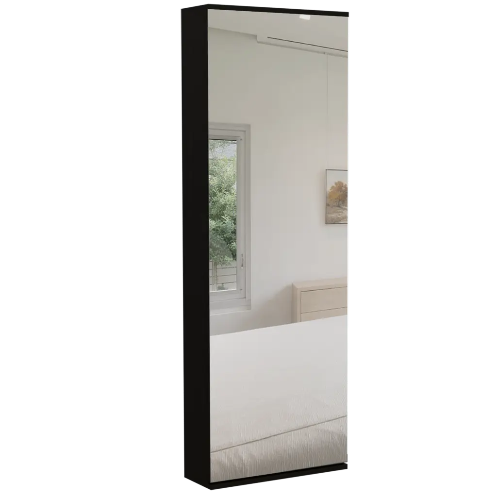 Columba Kitchen Shopping Basket Single Door Cabinet Four Caster White MDF Engineered fm furniture