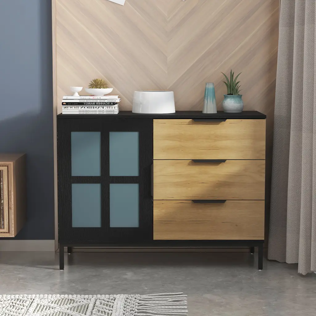 Dresser Cabinet Bar Cabinet Storage Cabinet Crystal Door Side Cabinet jxy furniture