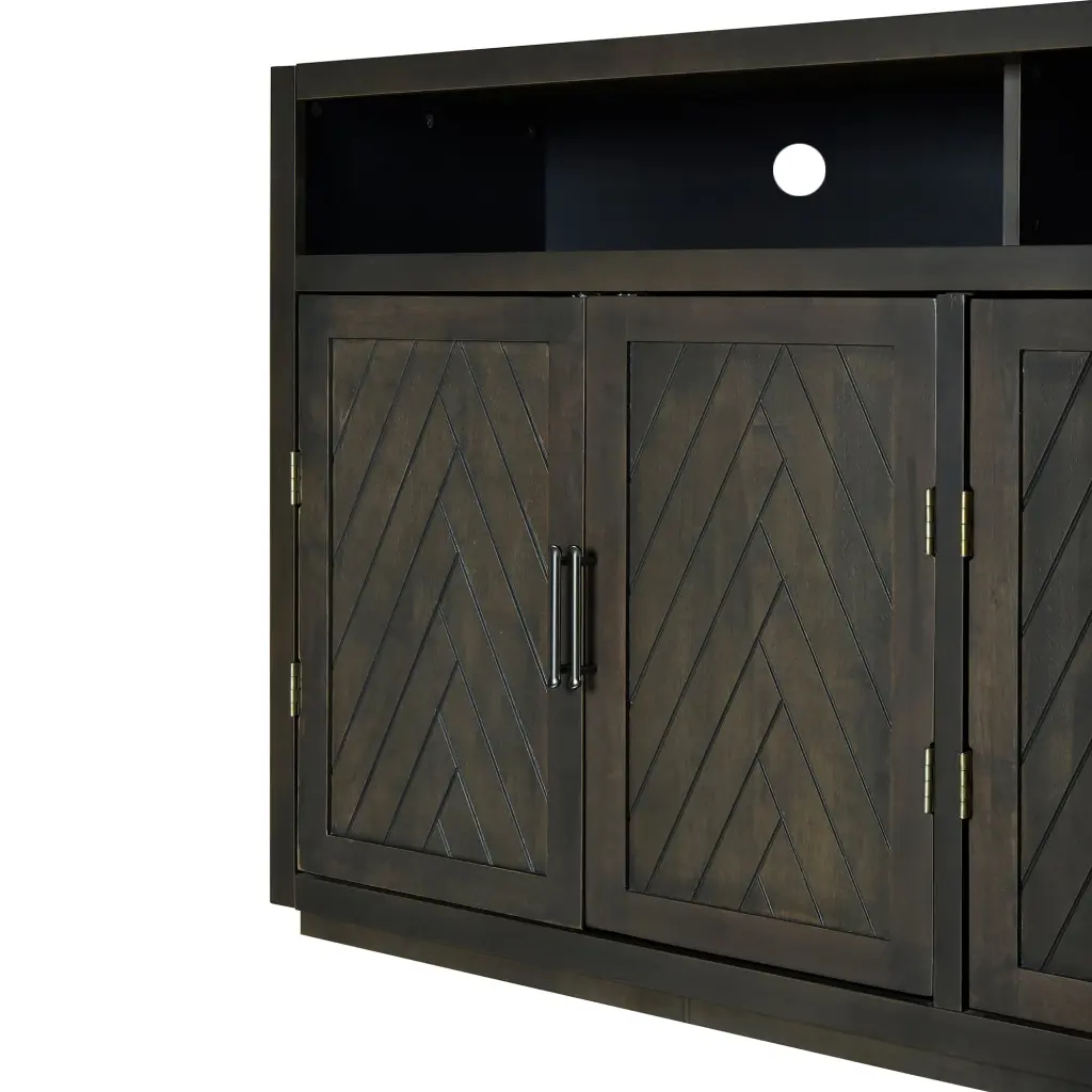 4 Door Timeless Sideboard Open Storage And Customizable Shelves rnb
