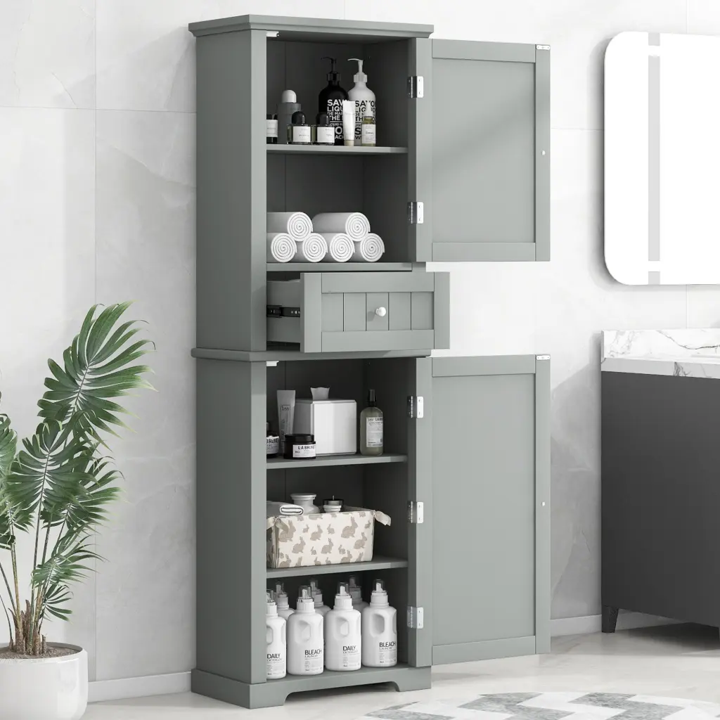 Tall Bathroom Storage Cabinet Freestanding Drawers Bathroom Organization rnb