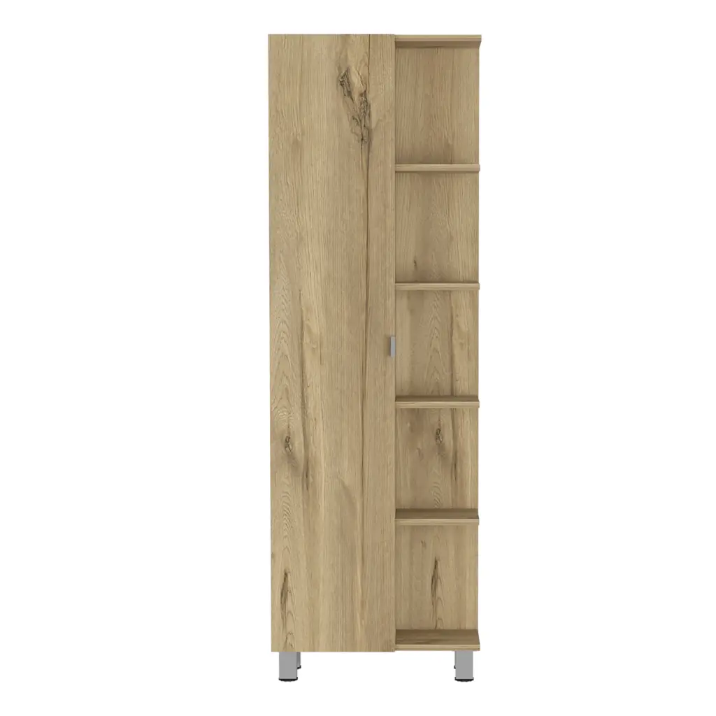 Urano Mirror Linen Cabinet Four Indoor and Five External Shelves rta mubles colombia