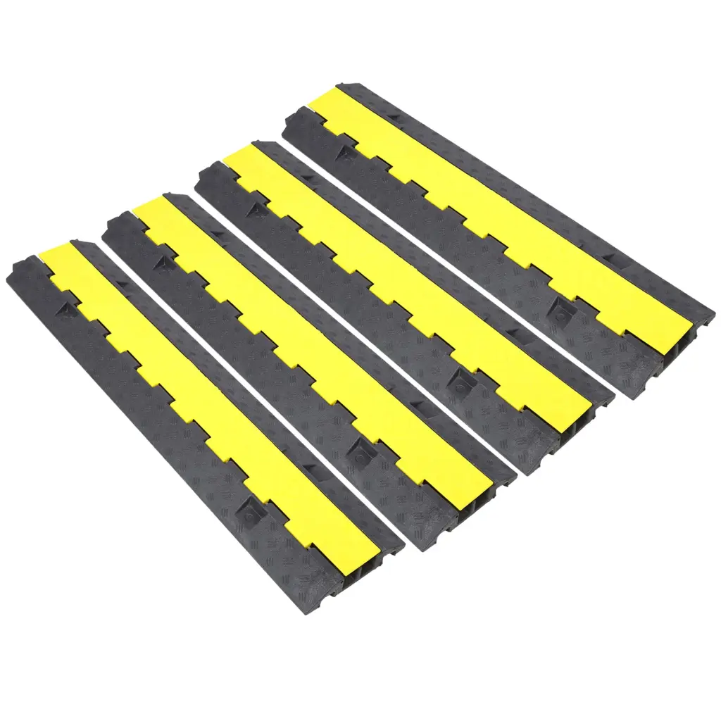 Cable Protector Ramp 2 Channel Rubber Modular Speed Bump g-h